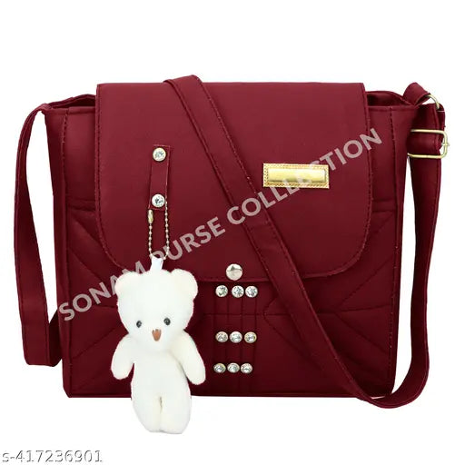 Embroidered tan fabric Seeling bag, free size with one compartment, handcrafted Indian accessory