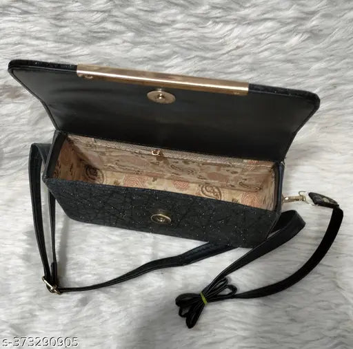 Synthetic free-size party wear sling, solid net design for evening events