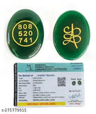 Green jade Zibu Symbol coin, attract wealth, luck & prosperity. Oval shape natural gemstone, feng shui showpiece for personal growth