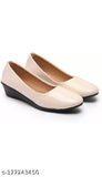 Patent leather ballerinas for women - synthetic, slip-on style in various sizes (IND-3 to IND-9), made in India