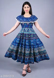 Printed cotton petite kurti, short sleeves, Indian fashion wear