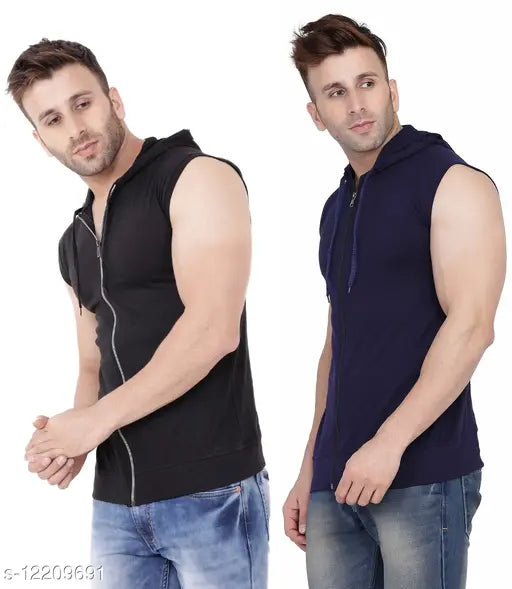 Multicolor sleeveless t-shirt from Tfurnish, vibrant fashion for all sizes (S-XL), India origin