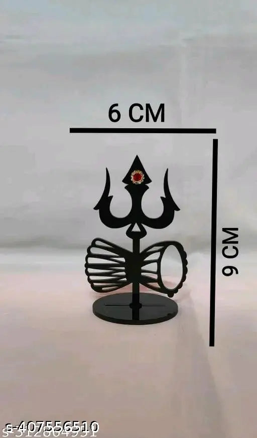 Handcrafted Indian Trishul car dashboard accessory, religious symbol adds elegance to vehicle interiors