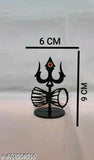 Handcrafted Indian Trishul car dashboard accessory, religious symbol adds elegance to vehicle interiors