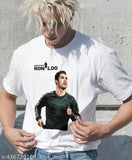 Cristiano Ronaldo printed polycotton men's t-shirt in various styles - round neck, half sleeves, regular fit, ultra-soft and lightweight
