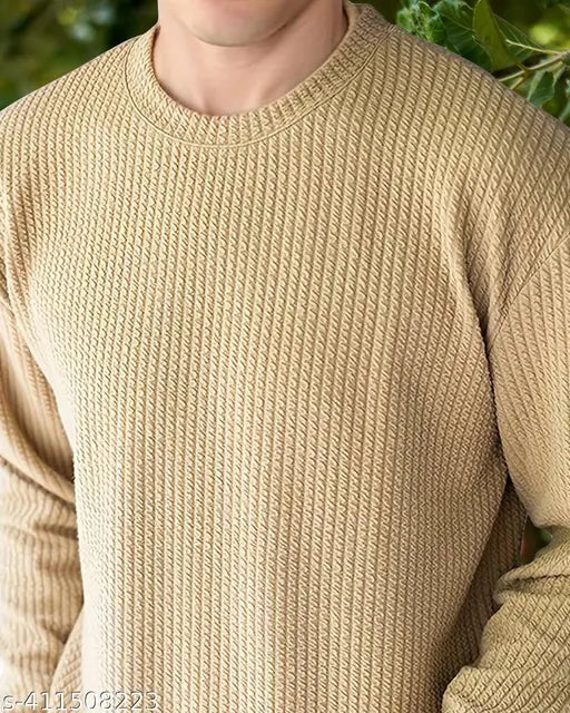 Cotton blend half-sleeve and full-sleeve T-shirt combo pack for men, size M, L, XL (Indian brand)
