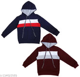 Cotton colorblocked boys sweatshirts with hoodie, trendy Princess design for kids (2-11 years) from India