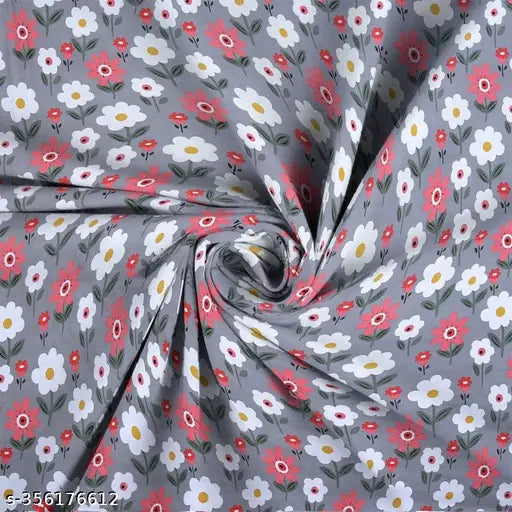 King size glace cotton fitted double bedsheet with 2 pillow covers, floral pattern, 180 thread count, ideal for summer