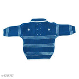 Woolen striped baby sweater with long sleeves, pretty and stylish for 0-12 months infants, Indian origin