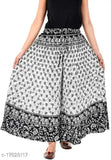 Jaipuri print cotton women's palazzo, vibrant printed net palazzo from India with free size fit (waist 28in, length 38in, hip 36in)