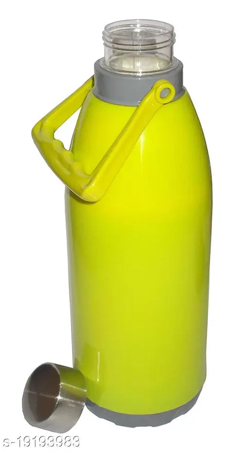 Green double-walled, BPA-free insulated water bottle with handle by Kotak Sales (1200ML)