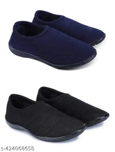 Canvas and PVC slip-on casual shoes for women pair of 2, perfect for daily wear and activities like running, walking, gyming, and training. Sizes available from IND-5 to IND-9. Made in India