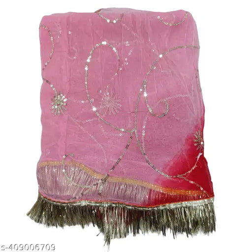 Embroidered Georgette Rajputi Poshak for Women, Aari and stone-work adorned Indian party dress set