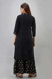 Rayon women's kurta and sharara set, trendy partywear festival outfit for festive occasions