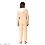 Winter women's 2PC nightsuit set in panda print, premium blanket fur fabric for chilly nights