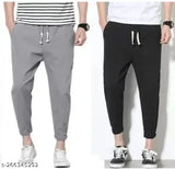 Cotton blend Satsukrat track pants - lightweight, durable, and stretchable for casual wear. Available in multiple colors and sizes, with pockets and waist string. Made in India