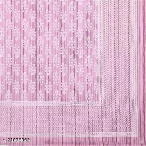 Cotton king size bedsheets, soft & breathable Jaipuri style for an adult AC room, 124 thread count, double/king size, from Banethi India