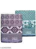 Solapur chaddar cotton floral blanket pack of 2 - premium quality, free size, traditional charm, machine washable