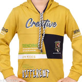 Cotton boys hoodie t-shirt & pant set, long sleeve printed for 1-2 years, Indian made kids clothing set