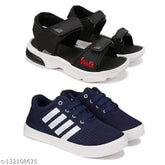 Multicolor canvas and PVC Earton Kids Casual Sandal, lightweight, breathable, slip-resistant for daily wear and home washable. Comfortable outsole with air cushion for easy-going experience. Perfect fit for 4-5 to 11-12 years old children. Made in India