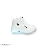 Canvas and rubber light-up shoes for boys (18-24 months), embellished net design, color-changing lighting effect, comfortable and durable