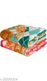 High-quality abstract fleece blankets (2 pcs), free size (60 x 90 in), made in India
