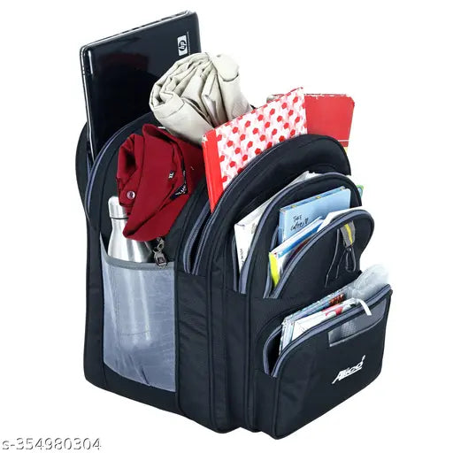 Stylish polyester waterproof school backpack, large capacity for laptops up to 13 inches - suitable for Class 5th to 10th students