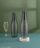 Black Norvium 1L Premium Water Bottles (Pack of 6) - Perfect for School, College, Office use