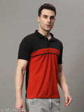Soft cotton blend men's half sleeve polo t-shirt, unmatched comfort and durability for a classic denim jeans look