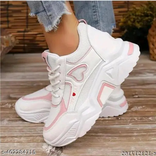 Megpar Kids Girls Mesh Dil Pink Running, Walking, Casual, Sneakers Shoes