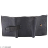 PU leather formal/casual wallet, trendy & fashionable, 2 compartments, free size (11cm x 9cm), modern accessory