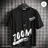 Stylish men's printed poly blend t-shirts, casual fashion, premium quality. Lightweight fabric, pack of 3 (S, M, L, XL)