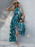 TANDUL printed women's sleeveless jumpsuit in Lycra, vibrant pattern on display