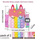 Solid fabric Poppet purse pack, 2 pieces for girls' Popit bags - India