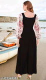 Indian Lycra net bollywood-style jumpsuit for women, available in S-XXL