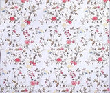 Breathable, wrinkle-free, premium cotton double bedsheet with multicolour floral print, ideal for summer. 90*90 inches, TARAIN COLLECTION
