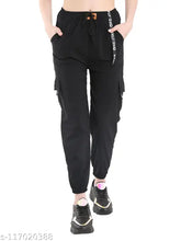 Cotton Lycra cargo trousers, solid net design by SUBH - perfect for indoor and outdoor wear