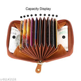 Faux leather men's card holder, credit/debit compartment set of 1, solid design, 5 compartments, imported leather wallet for men, durable accessory
