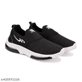 Kids' polyvinyl slip-on sneakers, solid color design, ideal for walking or running, size 4-12 years, made in India