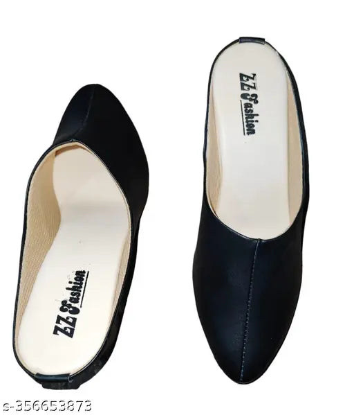 Patent leather trendy heels bellies for women, solid pattern slip-on ballerinas with comfortable sole and optimal grip. India-sized (23.5 cm - 26 cm) footwear