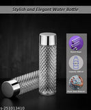 White & silver premium 6-pack water bottles (1000ml each), BPA-free, leakproof, ideal for fridge storage