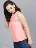 Sleeveless solid color tunics, women's partywear from India