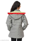 Redcloud girls jackets, olive polyester, windproof, water-resistant kids jacket for winter season. Perfect for camping, hiking, traveling. Designed for kid's comfort. (1-2 years size: Bust 25in, Length 17in, Waist 24in, Hip 29in) Made in India
