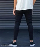 Men's denim printed jeans, denim fabric with placement print. Size N: 28 (waist 28in, length 38in), also available in sizes 30, 32. Made in India