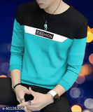 Autna striped cotton blend full sleeve regular fit t-shirt for men, India-made