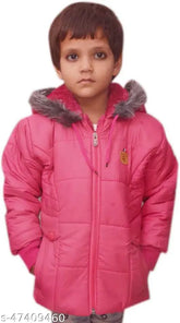 Modern classy nylon boys' coat with long sleeves, high-quality stitching. Made in India