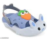 Blue PVC and rubber Hello Kitty clogs for kids 3 months to 5 years - Lightweight, breathable, adjustable slip-on design for outdoor, indoor, or water play