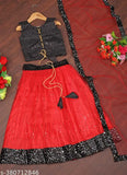 Designer net lehenga-choli with intricate embroidery, size 6-12 months (15m waist, 16m length), India origin