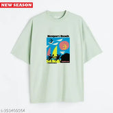 Oversized cotton t-shirt, loose fit for women & men by VEROCONIC. Printed design, short sleeves, unisex, new season launch. Machine washable, India origin