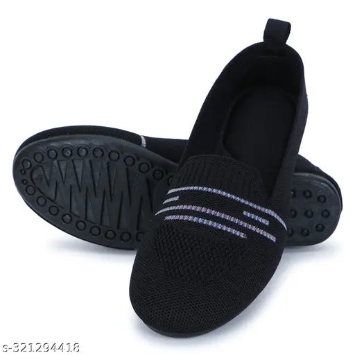 Suede textured bellies ballet flats for women and girls - modern fashion from India (IND sizes 4-9)